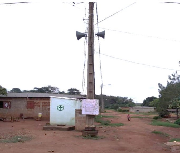 마을 방송시설 설치 사진